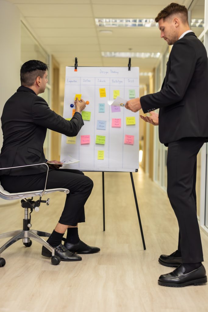 Diverse team apply design thinking to gather insights, propose solutions. Evaluate, create prototype